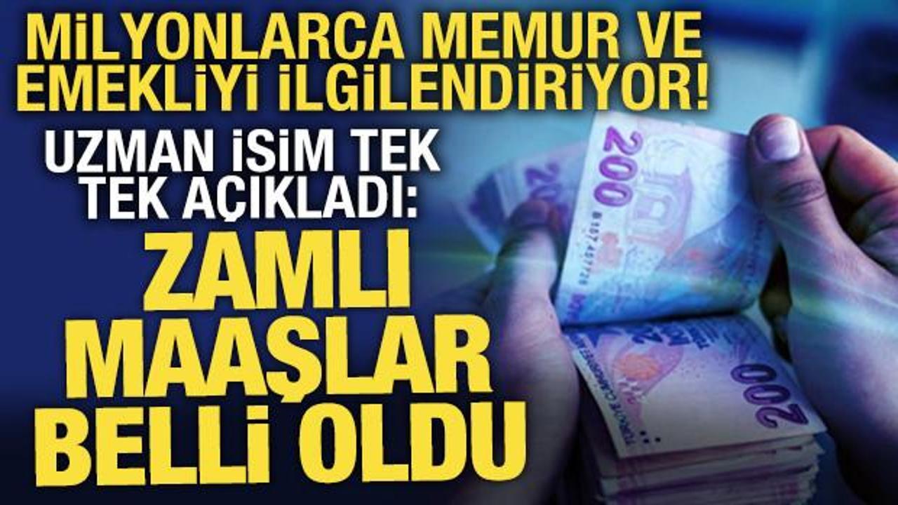 2026 zamlı memur ve emekli maaşları belli oldu