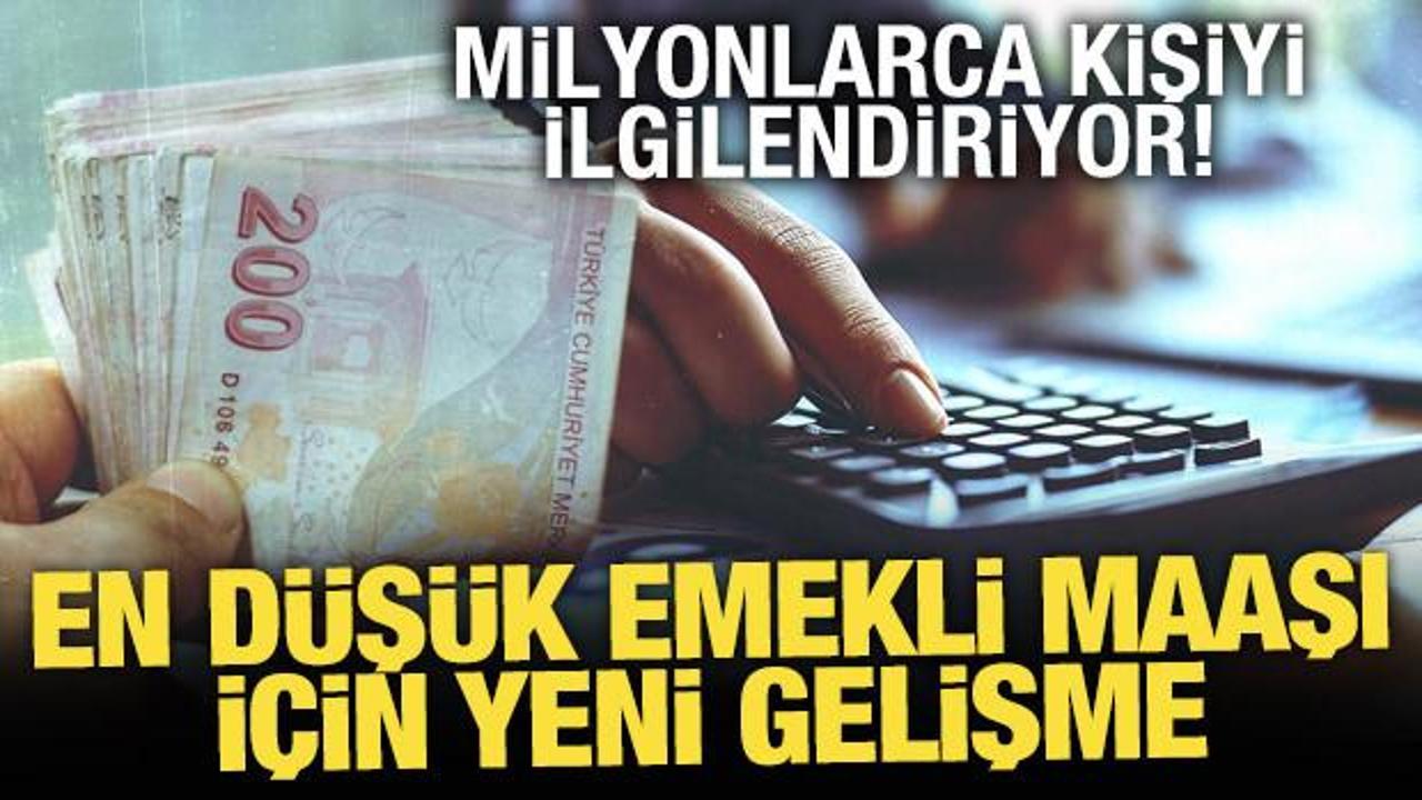 En d&uuml;ş&uuml;k emekli aylığı g&ouml;r&uuml;şmeleri Komisyon'da