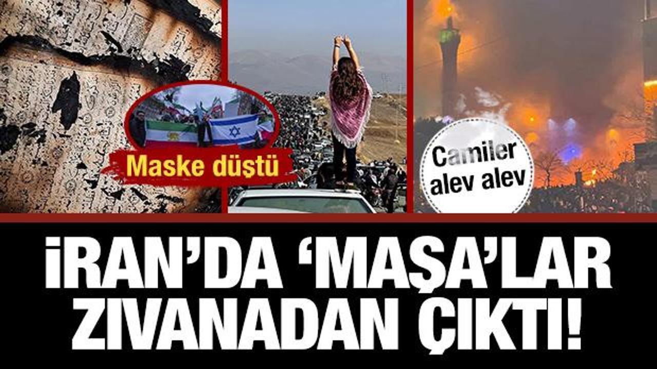 İran'da kirli oyun! Emperyalizmin maşaları kutsal değerlere saldırdı: Camiler alev alev