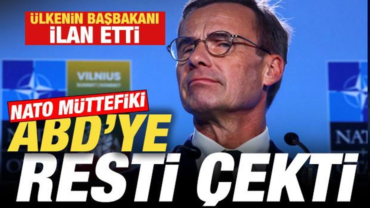 NATO m&uuml;ttefiki ABD'ye resti &ccedil;ekti! Başbakan ilan etti