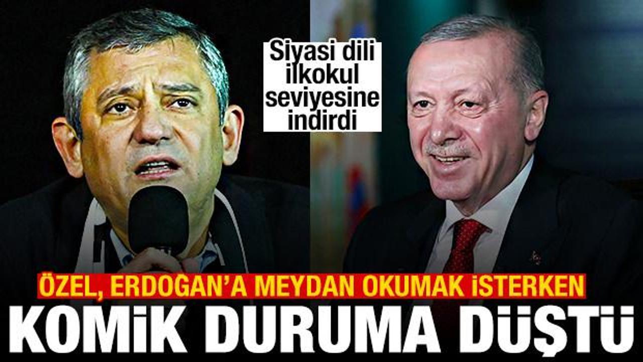 &Ouml;zel, Erdoğan'a meydan okumak isterken komik duruma d&uuml;şt&uuml;: Sana 1,5 milyon oy avans