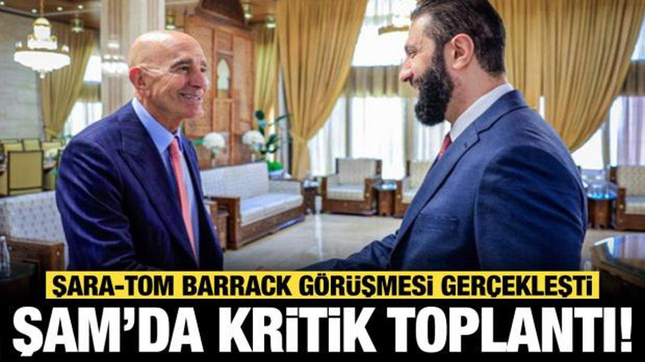 Son dakika...Suriye Cumhurbaşkanı Şara, Şam'da Barrack'la g&ouml;r&uuml;şt&uuml;
