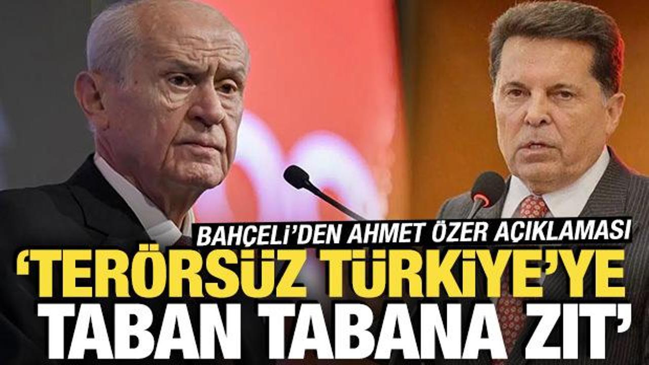 Bah&ccedil;eli'den Ahmet &Ouml;zer a&ccedil;ıklaması: Ter&ouml;rs&uuml;z T&uuml;rkiye ile zıtlık taşıyor