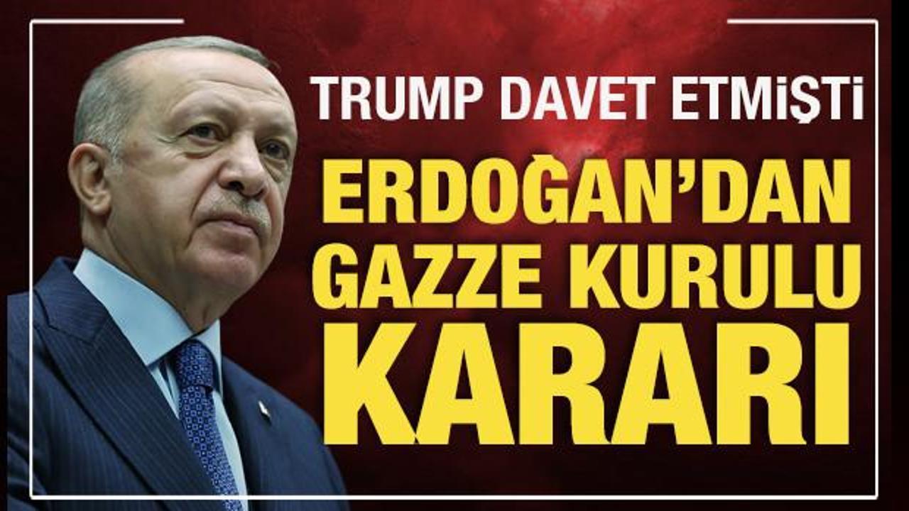 Cumhurbaşkanı Erdoğan'dan Gazze Kurulu kararı