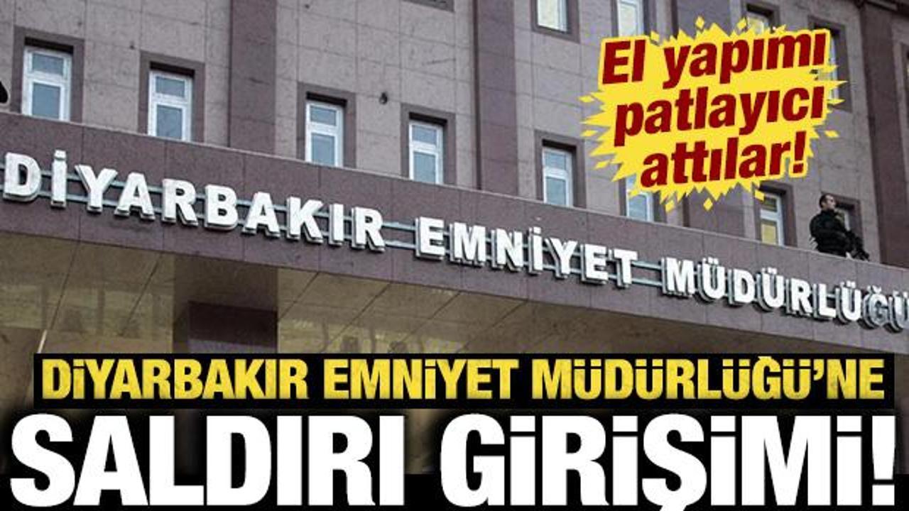 Diyarbakır İl Emniyet M&uuml;d&uuml;rl&uuml;ğ&uuml;'ne al&ccedil;ak saldırı: Valilikten a&ccedil;ıklama
