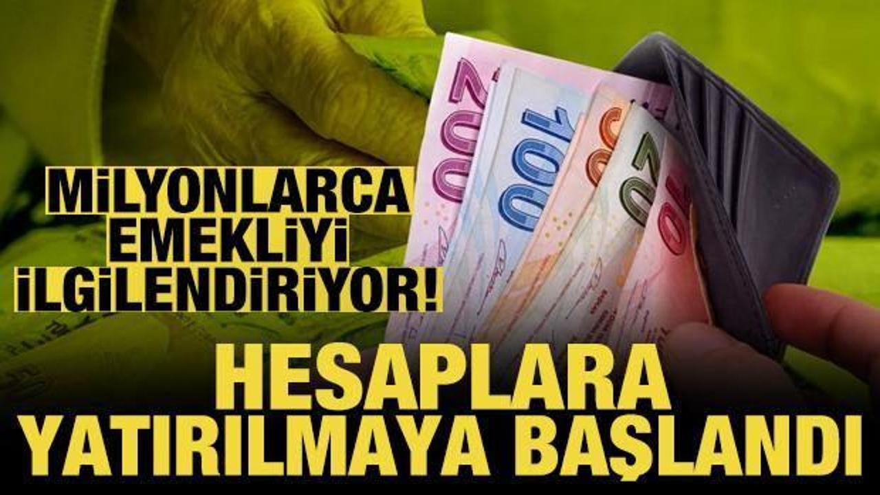 Emeklilerin zam farkları bug&uuml;n hesaplara yatırıldı