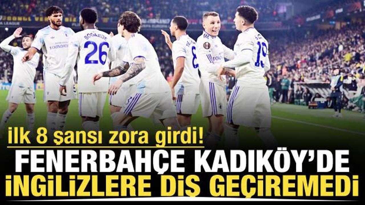 Fenerbah&ccedil;e Kadık&ouml;y'de İngilizlere diş ge&ccedil;iremedi!