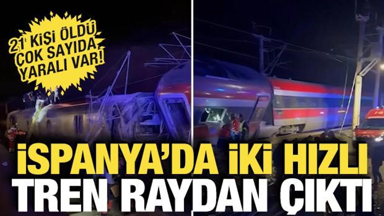 İspanya'da hızlı trenler raydan &ccedil;ıktı: &Ccedil;ok sayıda &ouml;l&uuml; ve yaralı var