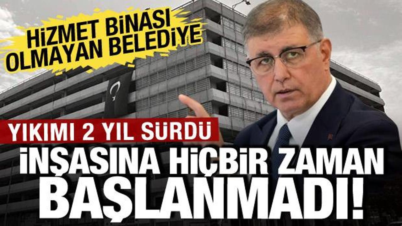 Hizmet binası olmayan belediye: Yıkımı 2 yıl s&uuml;rd&uuml; inşası hi&ccedil;bir zaman başlamadı!