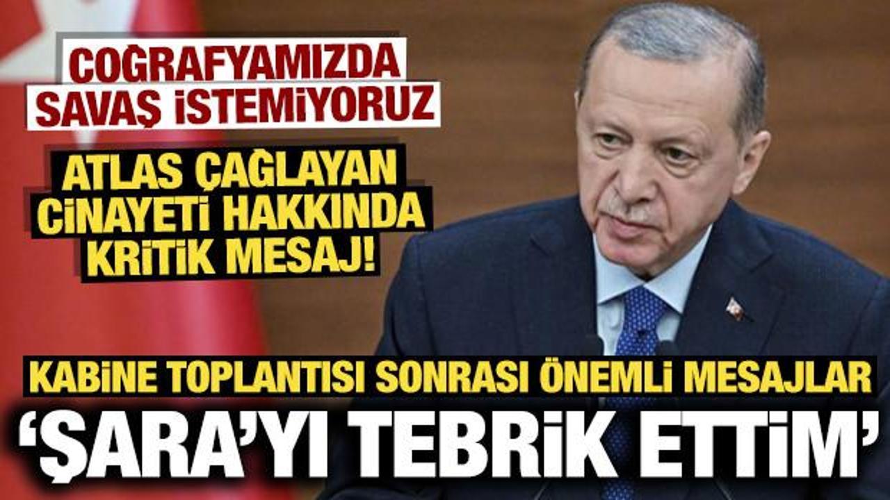 Cumhurbaşkanı Erdoğan duyurdu: Şara'yı tebrik ettim | Atlas &Ccedil;ağlayan cinayeti a&ccedil;ıklaması!