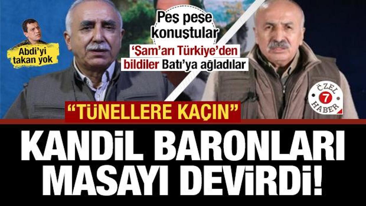 Kandil baronları Suriye'de masayı devirdi! Peş peşe a&ccedil;ıklamalar... 'T&uuml;nellere saklanın'