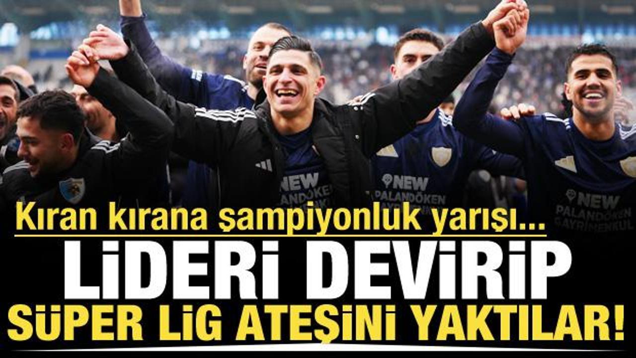 Kıran kırana şampiyonluk yarışı! Lideri devirip S&uuml;per Lig ateşini yaktılar