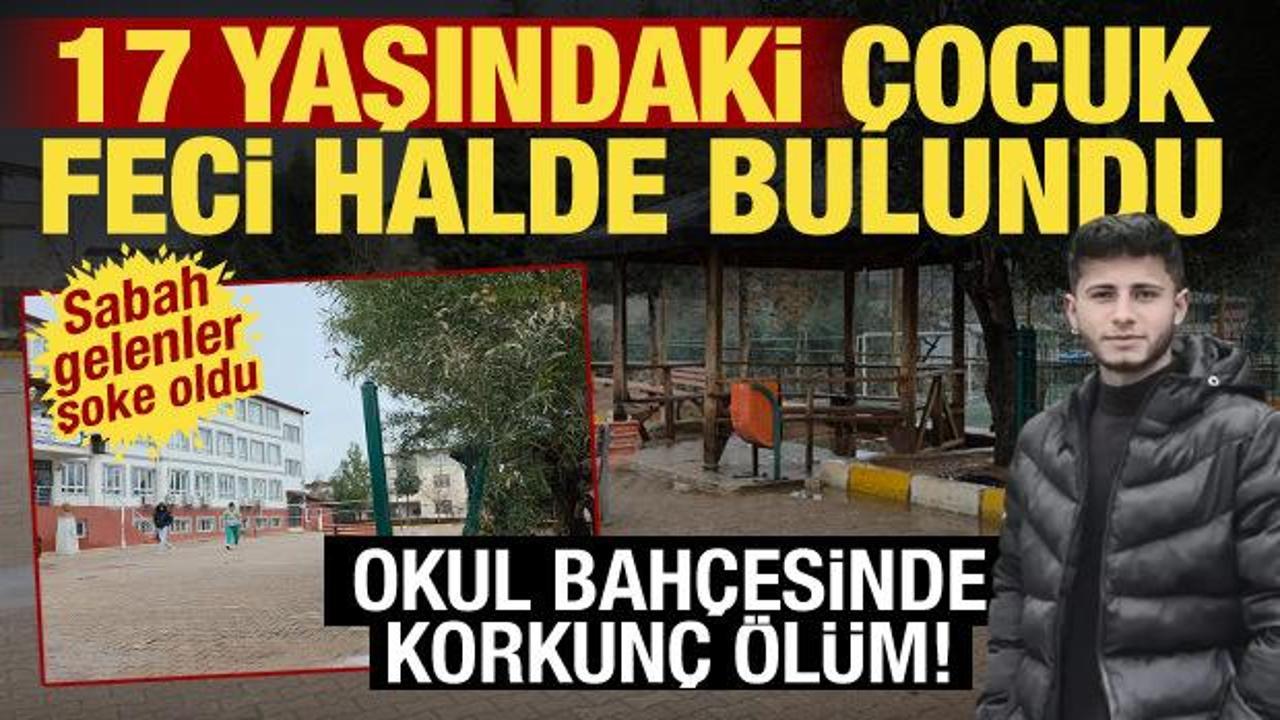 Okul bah&ccedil;esinde korkun&ccedil; manzara! 17 yaşındaki &ccedil;ocuk vurulmuş halde bulundu