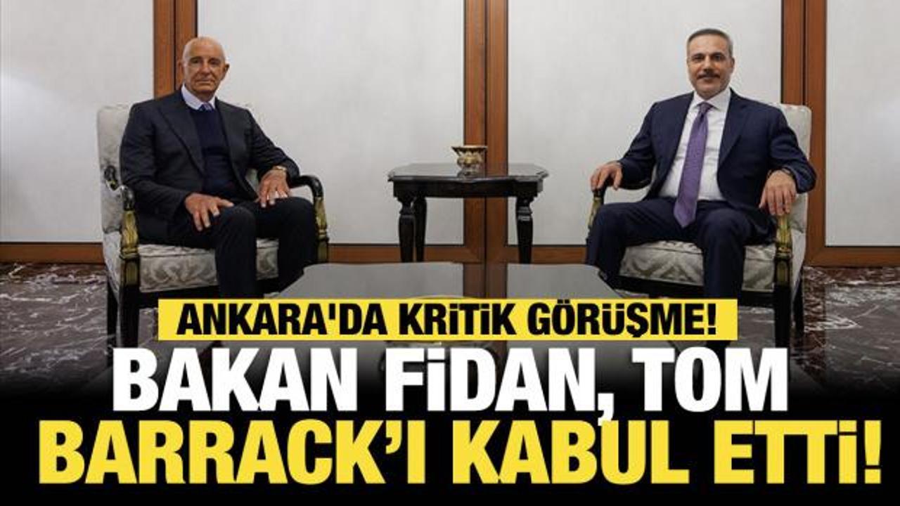 Son dakika... Ankara'da kritik g&ouml;r&uuml;şme: Bakan Fidan Barrack ile bir araya geldi