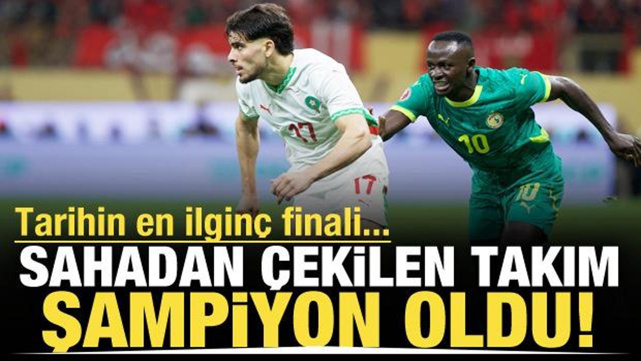 Tarihin en ilgin&ccedil; finali... Sahadan &ccedil;ekilen takım şampiyon oldu