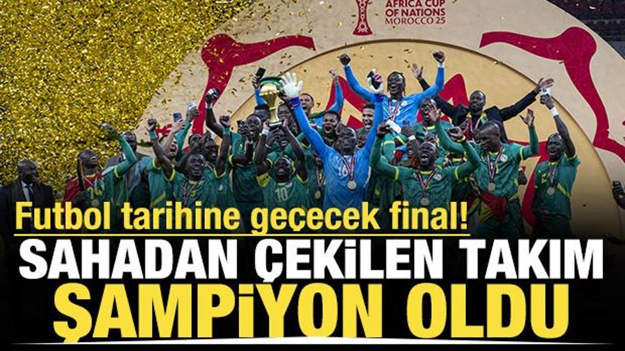 Tarihin en ilgin&ccedil; finali... Sahadan &ccedil;ekilen takım şampiyon oldu