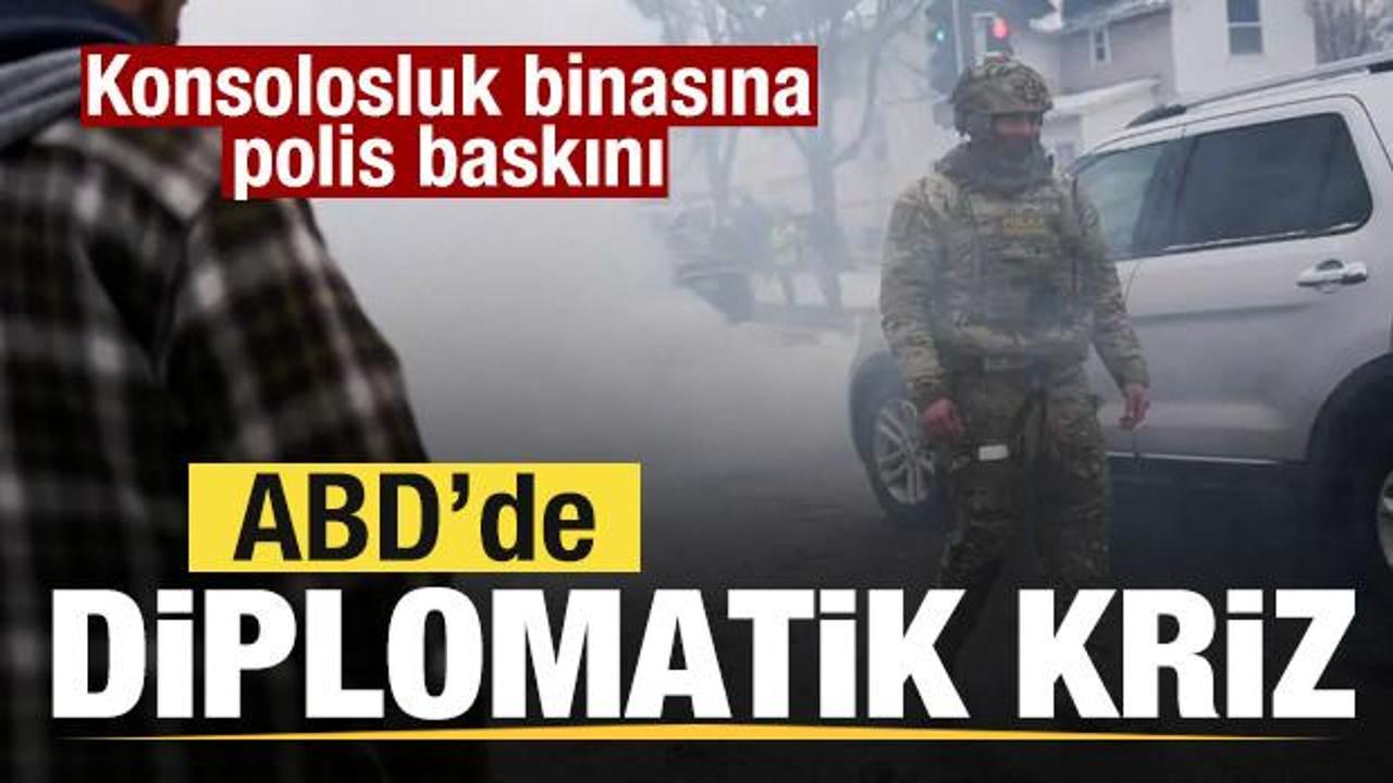 ABD'de diplomatik kriz! Konsolosluk binasına polis baskını
