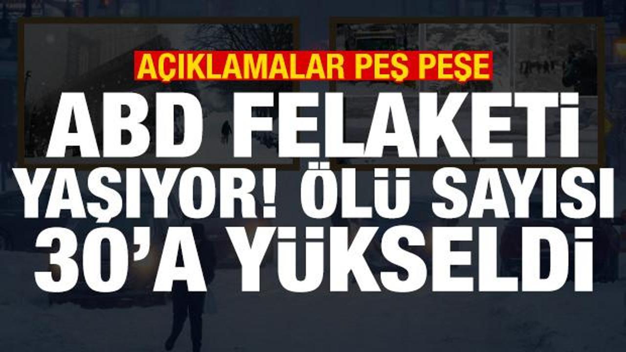ABD'de kar fırtınası! &Ouml;l&uuml; sayısı 30'a y&uuml;kseldi