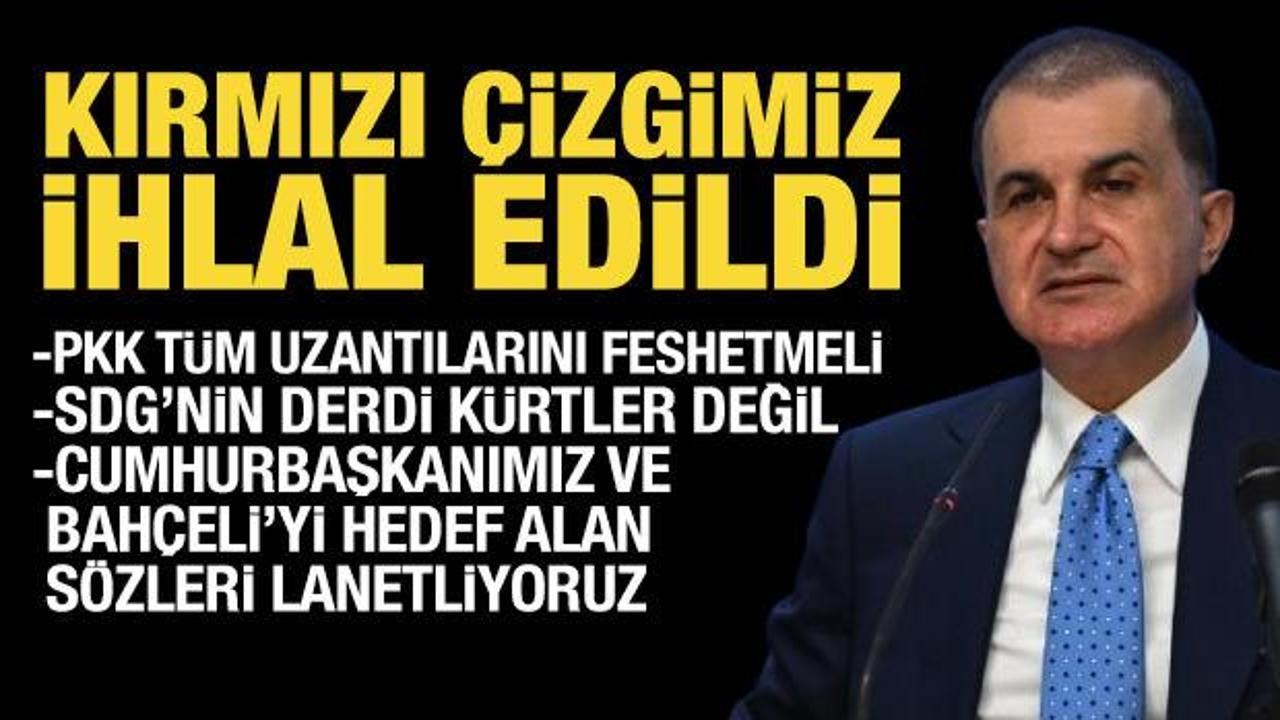 AK Parti S&ouml;zc&uuml;s&uuml; &Ouml;mer &Ccedil;elik: Kırmızı &ccedil;izgimiz ihlal edilmiştir