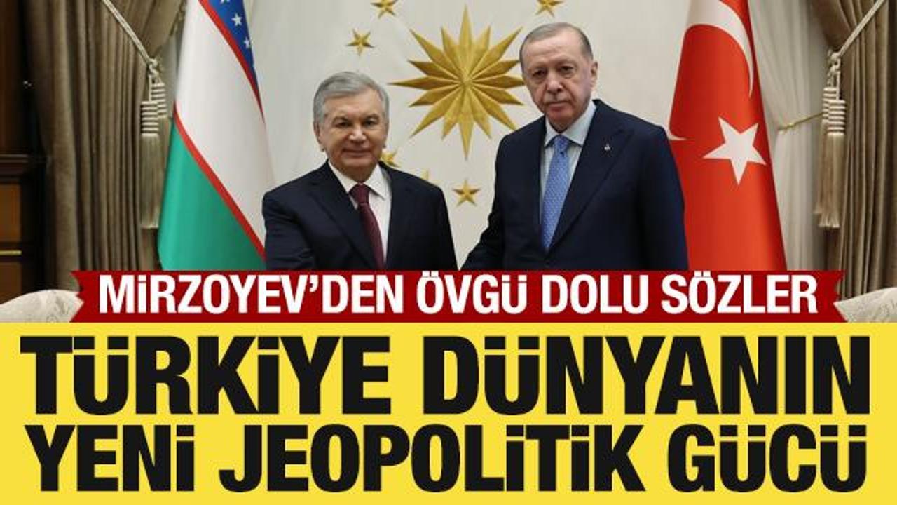 Cumhurbaşkanı Erdoğan ve &Ouml;zbek mevkidaşından &ouml;nemli a&ccedil;ıklamalar