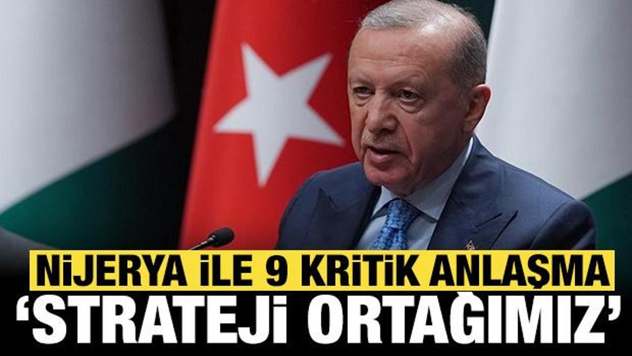 Erdoğan: Nijerya Cumhurbaşkanı ile 5 milyar dolar ticaret hacmi hedefimizi teyit ettik