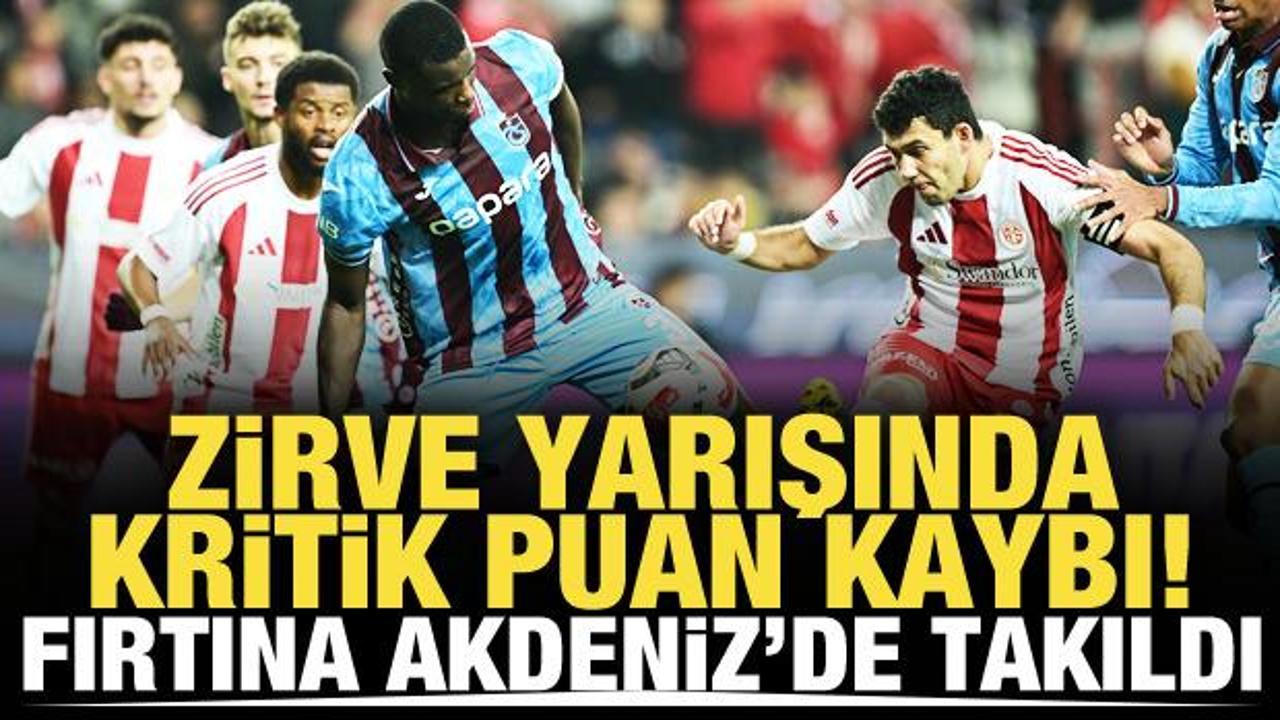 Fırtına Akdeniz'de takıldı!