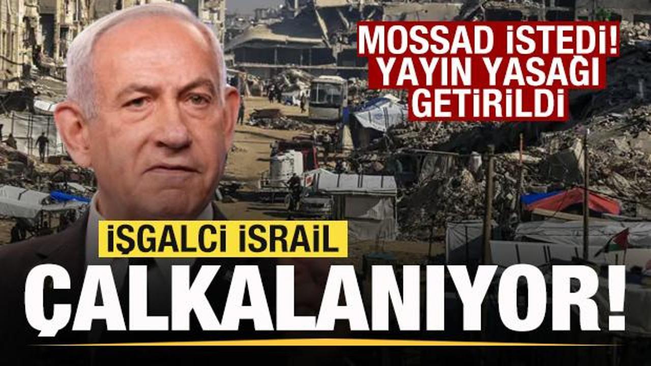İşgalci İsrail &ccedil;alkalanıyor! Mossad istedi! Yayın yasağı getirildi