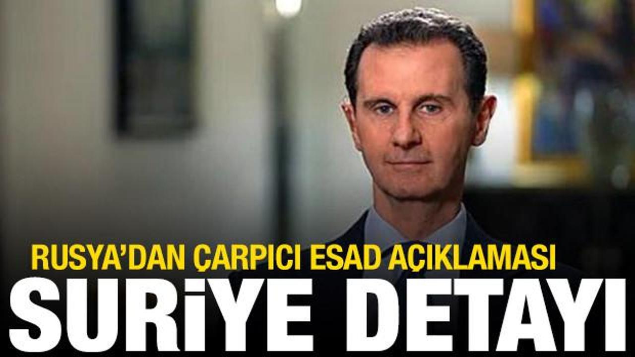 Rusya'dan dikkat &ccedil;eken Esad a&ccedil;ıklaması! Suriye detayı