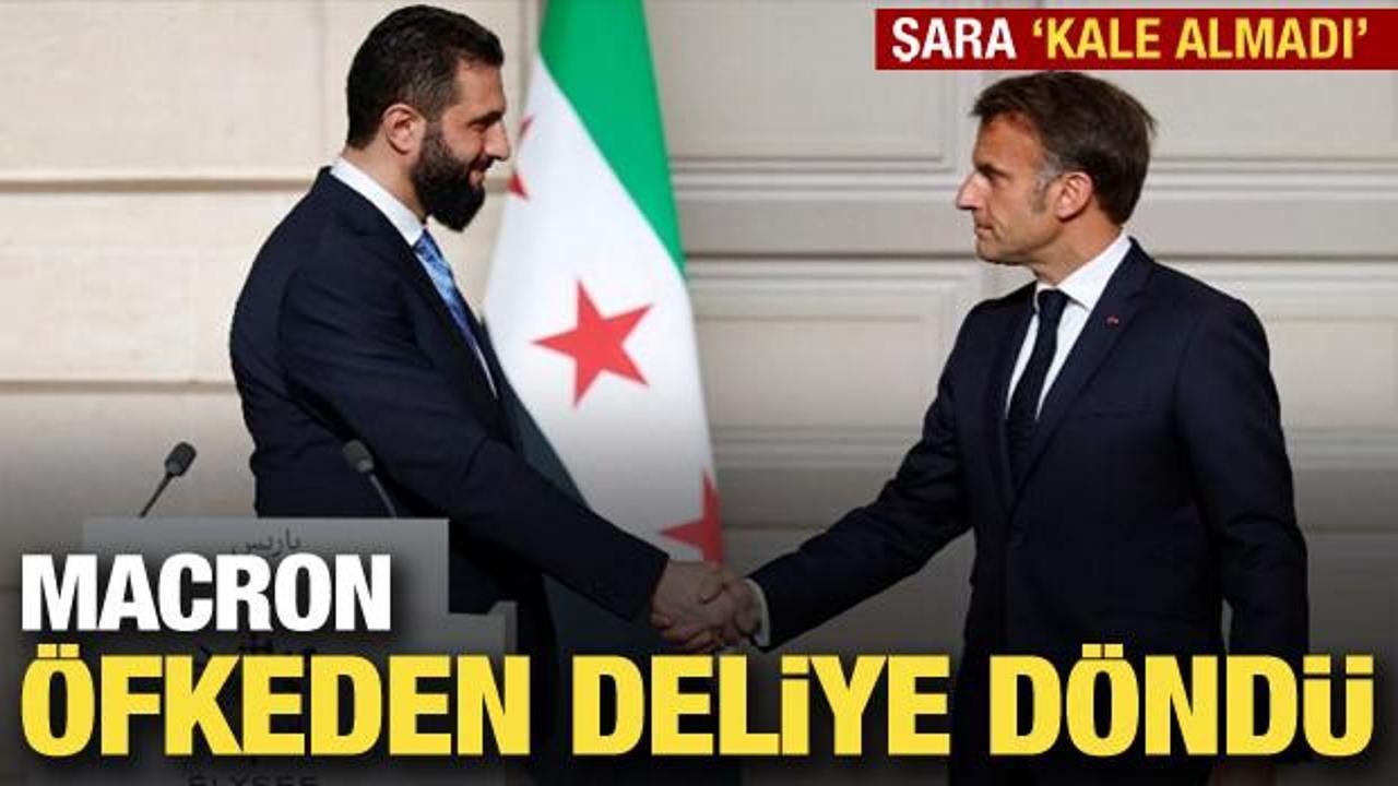 Şara telefonu a&ccedil;madı! Macron &ouml;fkeden deliye d&ouml;nd&uuml;