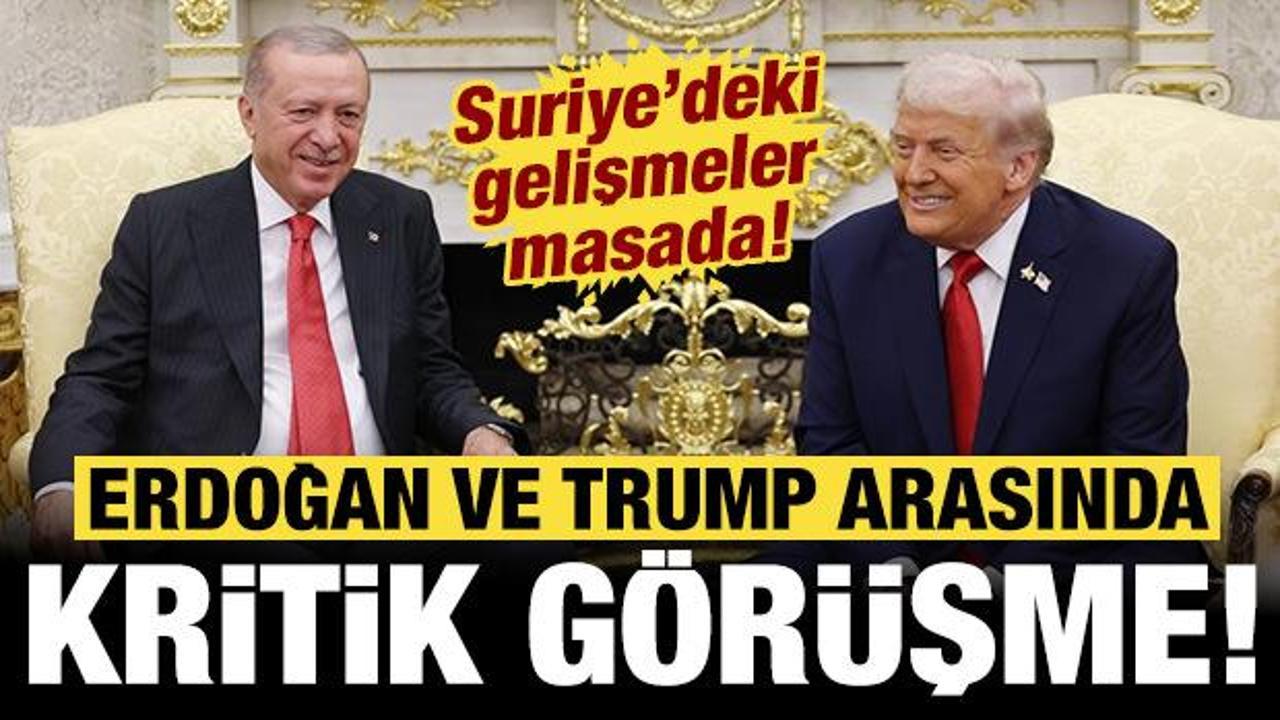 Son dakika: Cumhurbaşkanı Erdoğan ve ABD Başkanı Trump arasında kritik g&ouml;r&uuml;şme!