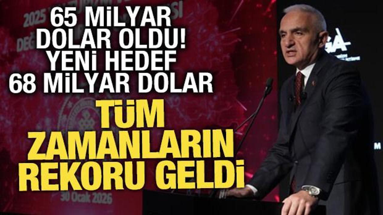 Turizmde 2025 yılında rekor gelir! Bakan Ersoy: 63 milyonu aşkın ziyaret&ccedil;i geldi