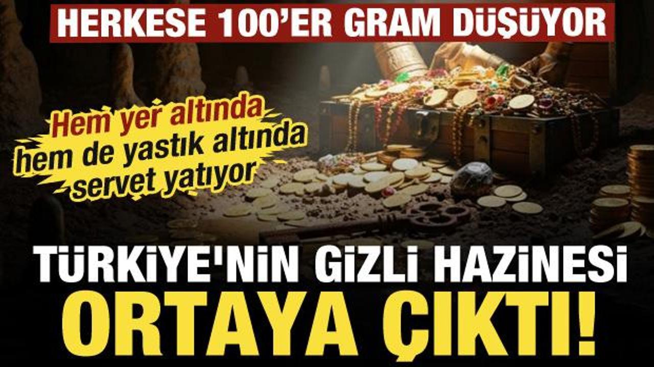 T&uuml;rkiye'nin gizli hazinesi ortaya &ccedil;ıktı: Herkese 100'er gram d&uuml;ş&uuml;yor 
