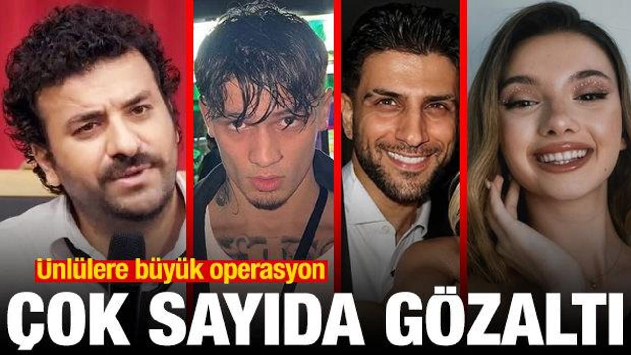 &Uuml;nl&uuml;lere b&uuml;y&uuml;k operasyon: &Ccedil;akal, Hasan Can Kaya ve Reynmen dahil &ccedil;ok sayıda g&ouml;zaltı