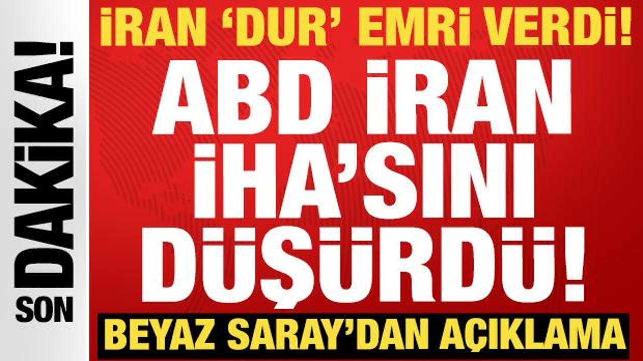 Beyaz Saray'dan son dakika a&ccedil;ıklaması: İran dur emri verdi, ABD İran İHA'sını d&uuml;ş&uuml;rd&uuml;!