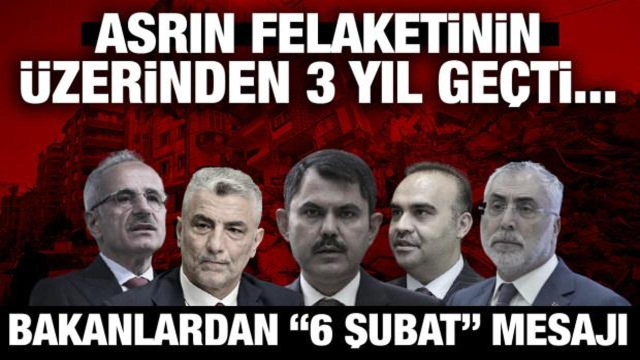 Asrın Felaketi'nin &uuml;zerinden 3 yıl ge&ccedil;ti: Bakanlar hayatını kaybeden vatandaşlarımızı andı