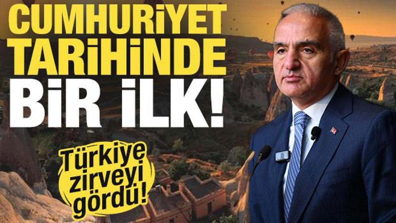 Bakan Ersoy duyurdu: Cumhuriyet tarihinde bir ilk! T&uuml;rkiye zirveyi g&ouml;rd&uuml;...