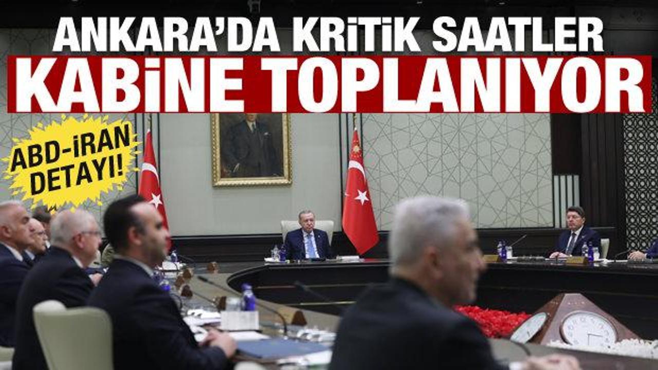 Beştepe&rsquo;de kritik g&uuml;n: Kabine ABD-İran gerilimini masaya yatırıyor