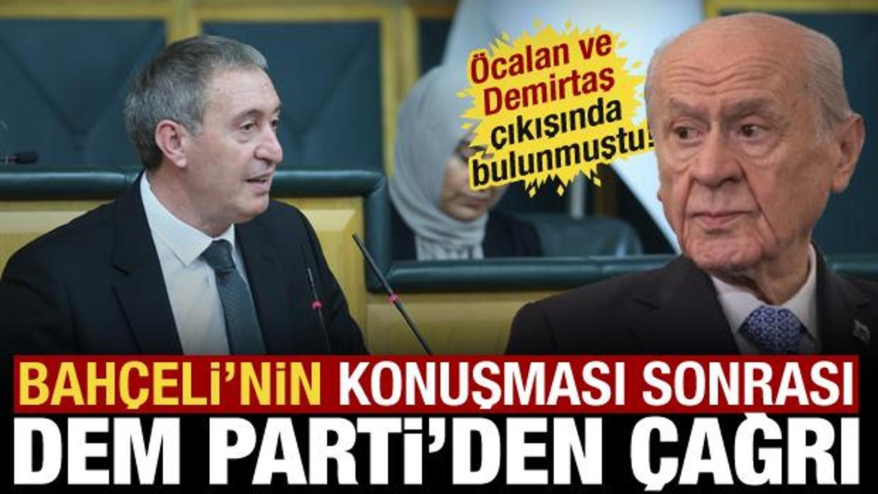 DEM Parti'den Bah&ccedil;eli'nin &Ouml;calan, Demirtaş ve Ahmet T&uuml;rk &ccedil;ıkışına yanıt!
