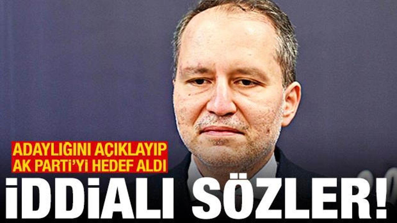 İddialı s&ouml;zler! Fatih Erbakan adaylığını a&ccedil;ıklayıp AK Parti'yi hedef aldı