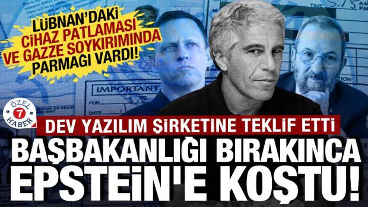 Gazze soykırımını desteklemişti: Epstein'den İsrail Eski Başkanı Barak'a iş tavsiyesi!