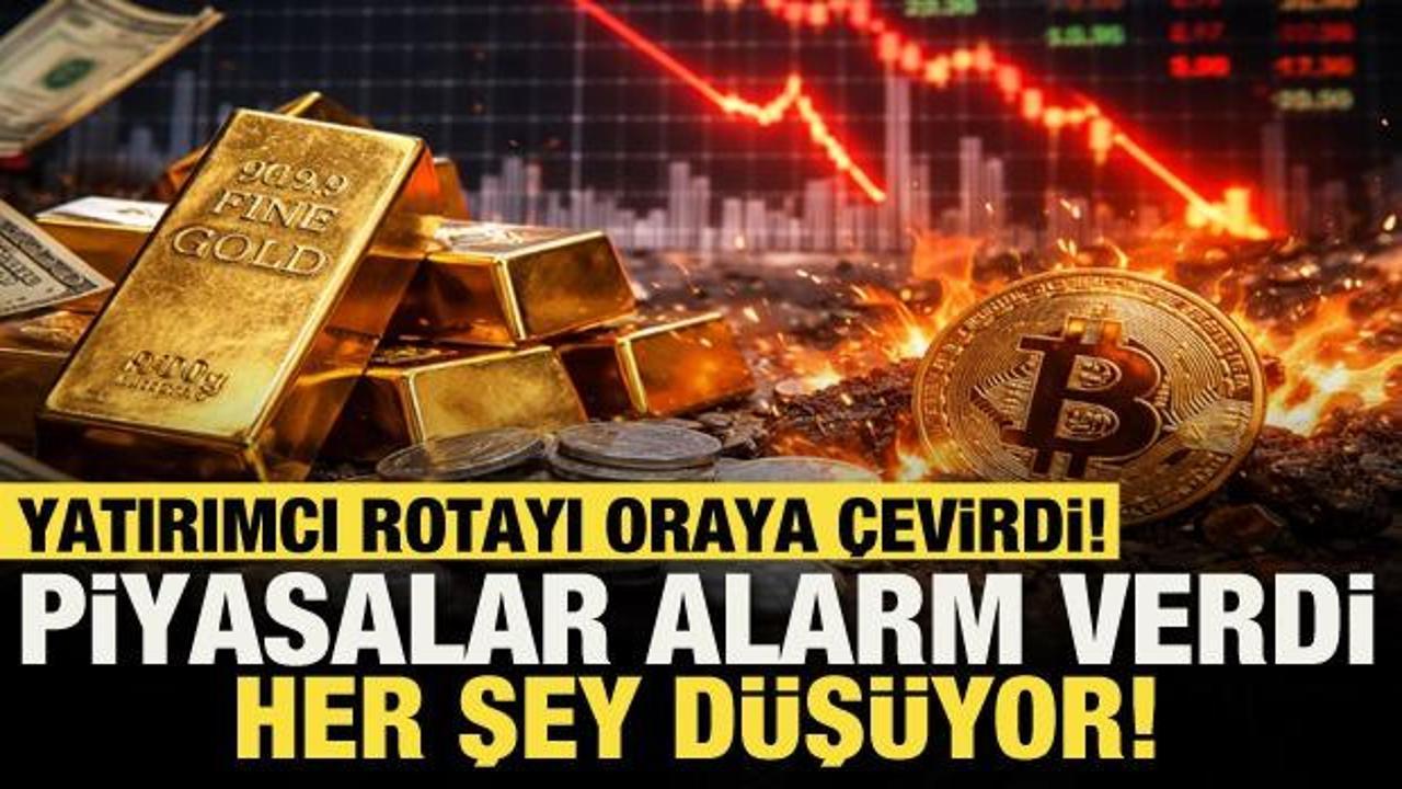 Her şey d&uuml;ş&uuml;yor: Piyasalarda panik satışı, yatırımcı g&uuml;venli limana ka&ccedil;tı 