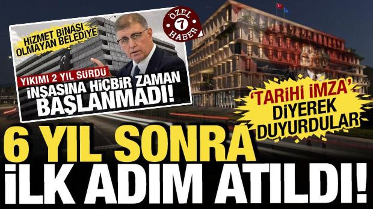 Hizmet binası olmayan belediye harekete ge&ccedil;ti: Cemil Tugay'dan 6 yıl sonra 'tarihi imza'