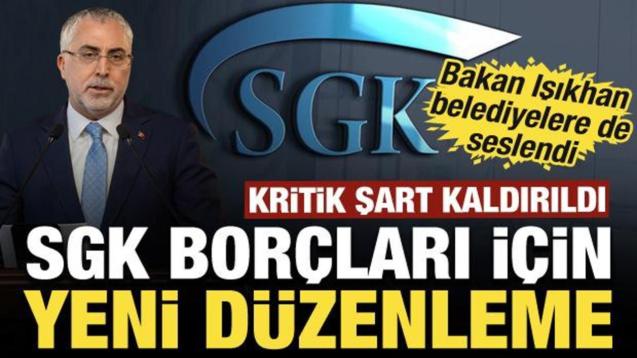 Kritik şart kaldırıldı: SGK bor&ccedil;ları i&ccedil;in yeni d&uuml;zenleme