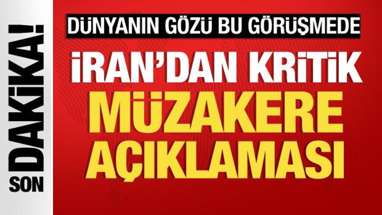 Son dakika: ABD ve İran arasındaki kritik g&ouml;r&uuml;şme başladı