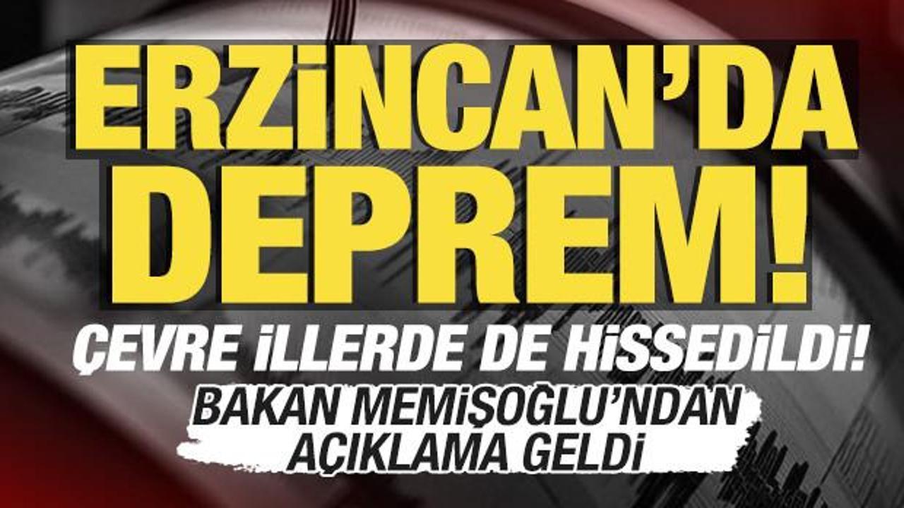 Son dakika: Erzincan'da 4.9 b&uuml;y&uuml;kl&uuml;ğ&uuml;nde deprem! 