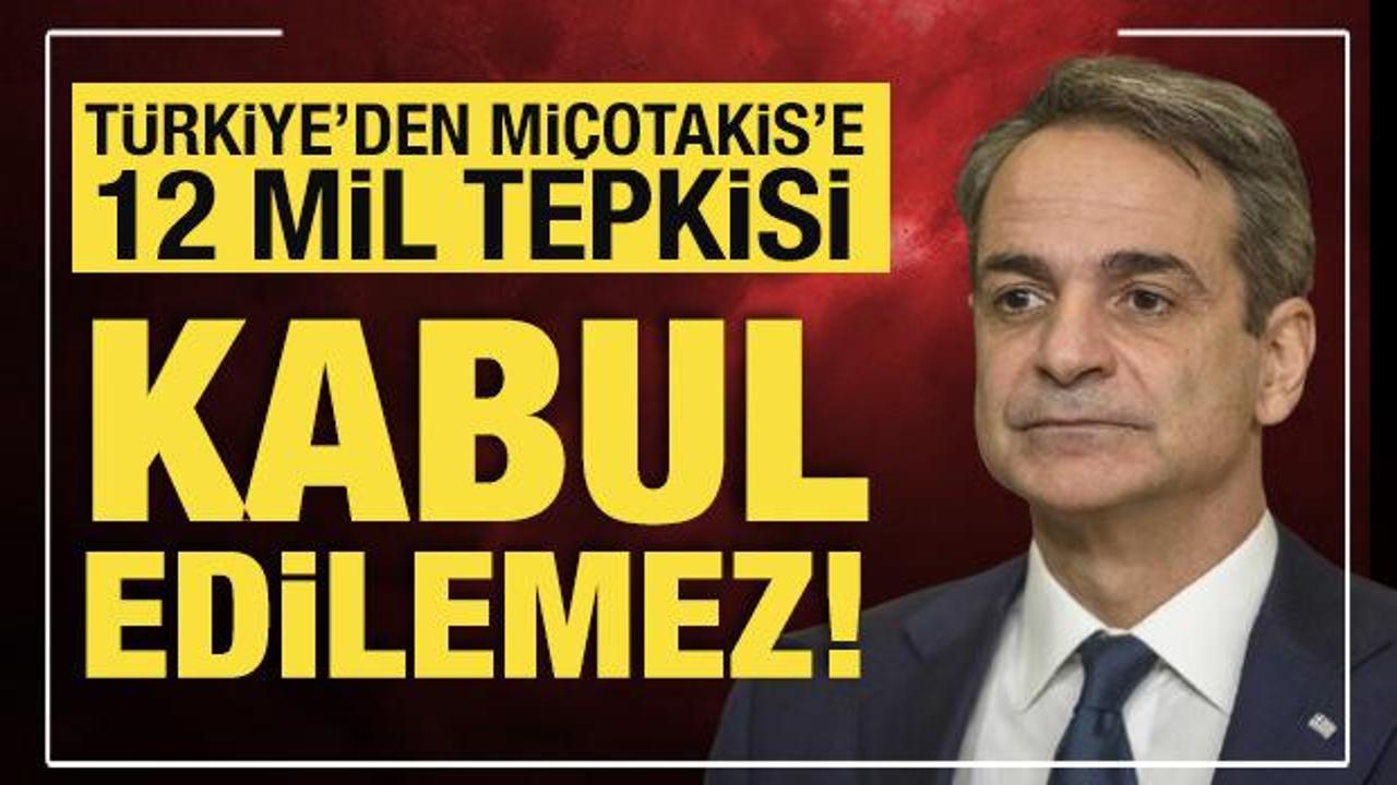 T&uuml;rkiye'den Mi&ccedil;otakis'e sert tepki: Kabul edilemez