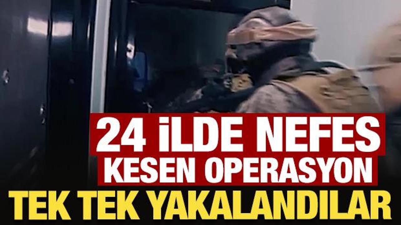 24 ilde nefes kesen operasyon! 144 ş&uuml;pheli yakalandı