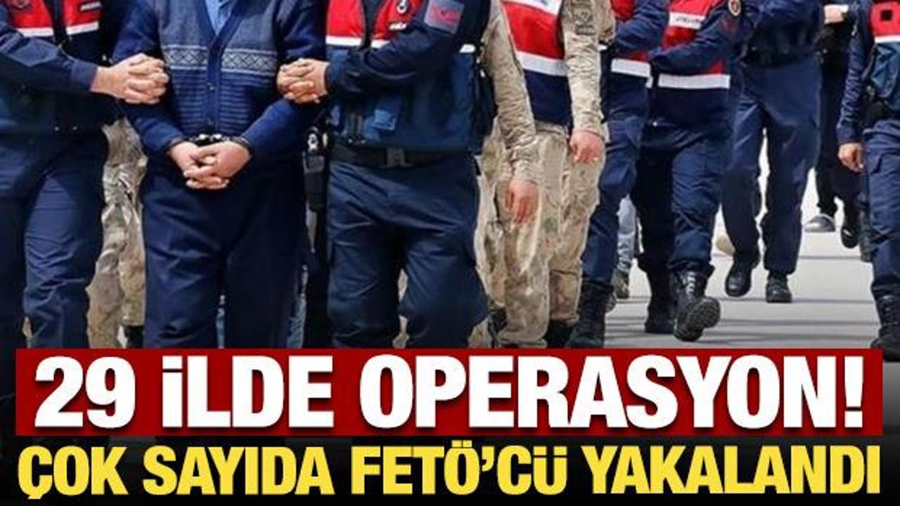 29 ilde FET&Ouml; operasyonu! 63 ş&uuml;pheli yakalandı