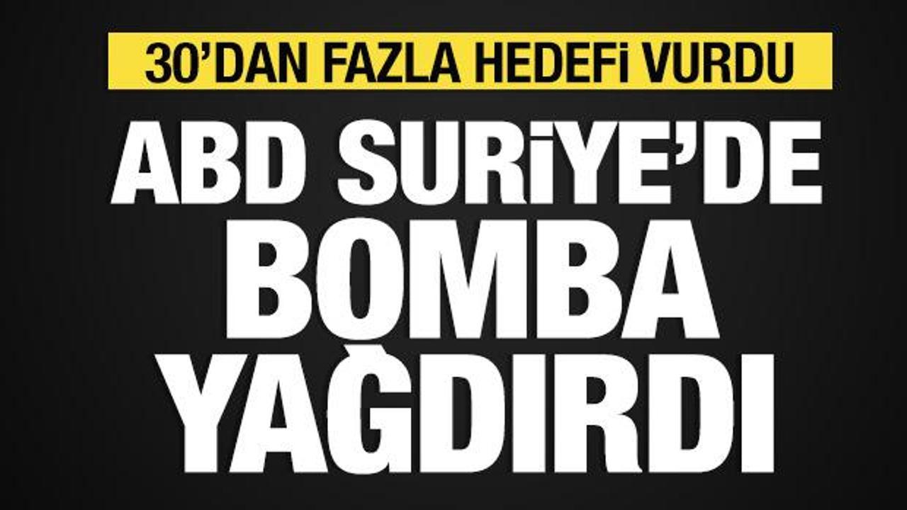 ABD, Suriye'de DEAŞ'a ait 30'dan fazla hedefi bombaladı