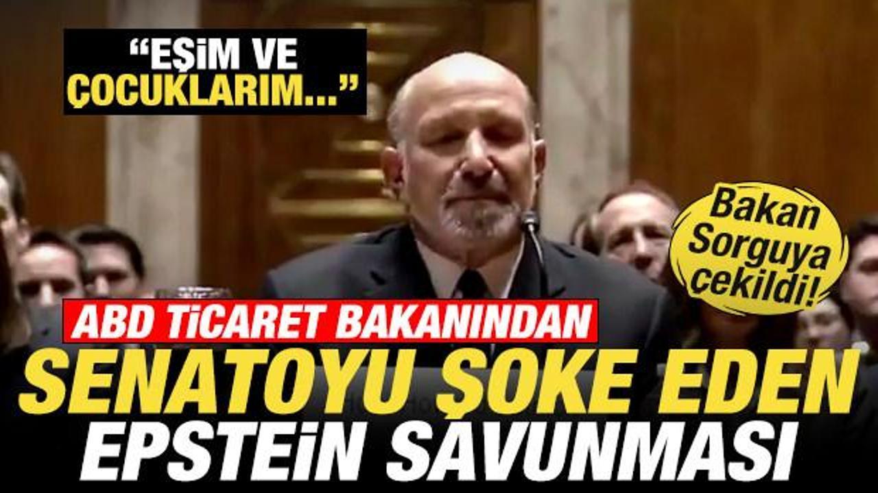 ABD Ticaret Bakanından Senatoyu şoke eden Epstein savunması: Eşim ve &ccedil;ocuklarım...
